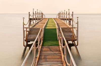 Beldibi pier at dawn